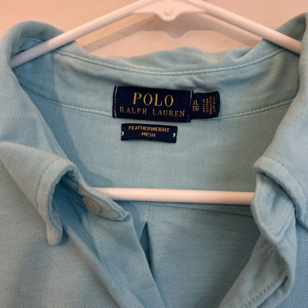 Polo Ralph Lauren Featherweight Mesh Shirt Men’s XL Button Down Long Sleeves